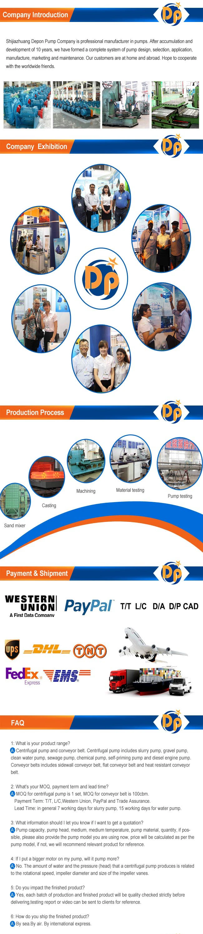 Centrifugal Submersible Slurry Pump for Sand Dredging with Agitator